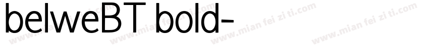 belweBT bold字体转换